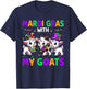 Mardi Gras With My Goats Three Cute Goats Masked Beads T-Shirt - T-Shirt | Navy