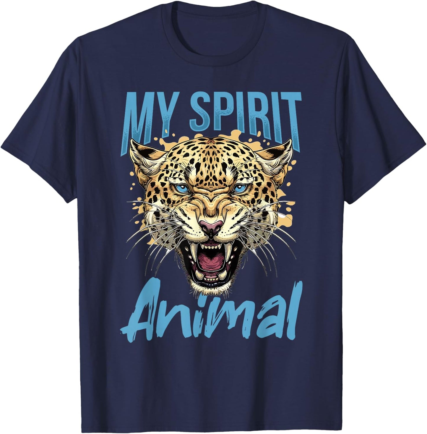 Funny Jaguar Animal my spirit animal T-Shirt - T-Shirt | Navy
