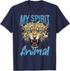 Funny Jaguar Animal my spirit animal T-Shirt - T-Shirt | Navy