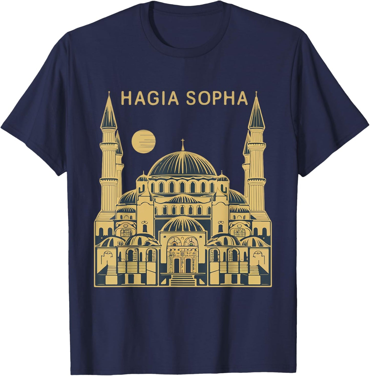 Vintage Hagia Sophia T-Shirt - T-Shirt | Navy