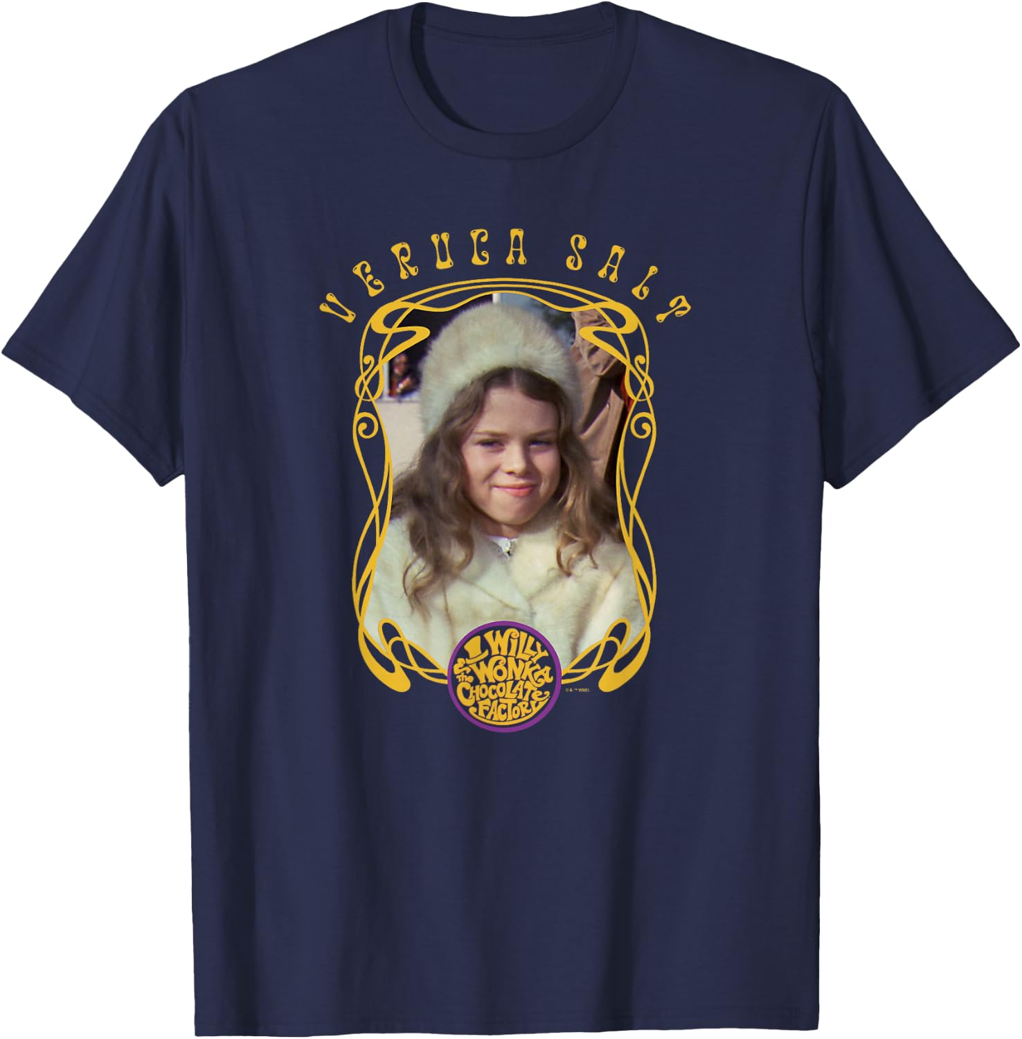 Willy Wonka And The Chocolate Factory Veruca Salt Frame T-Shirt - T-Shirt | Navy
