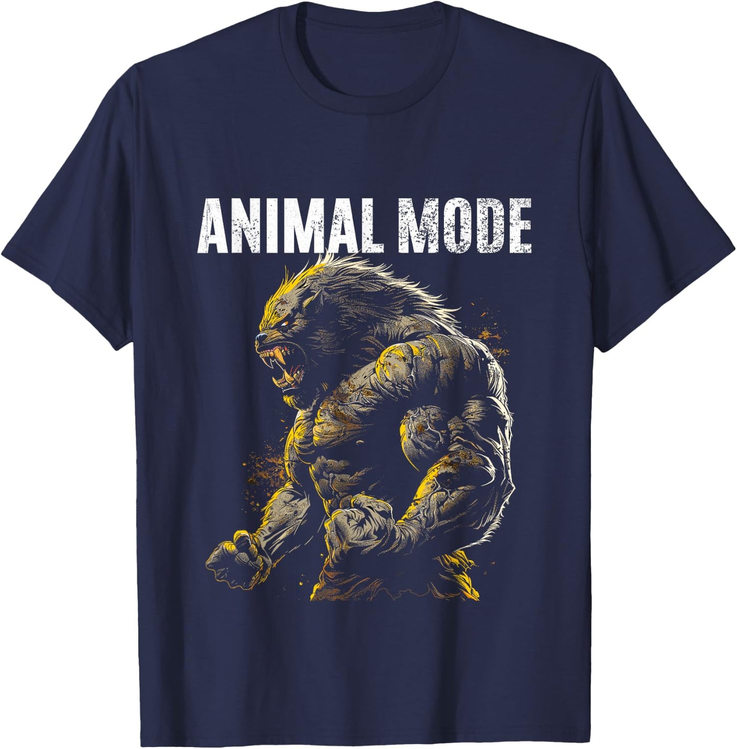 Bodybuilder Slogan Training Monster , black T-Shirt - T-Shirt | Navy