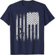 Pole Vault USA American Flag 4th of July Jump Sports Gift T-Shirt - T-Shirt | Navy