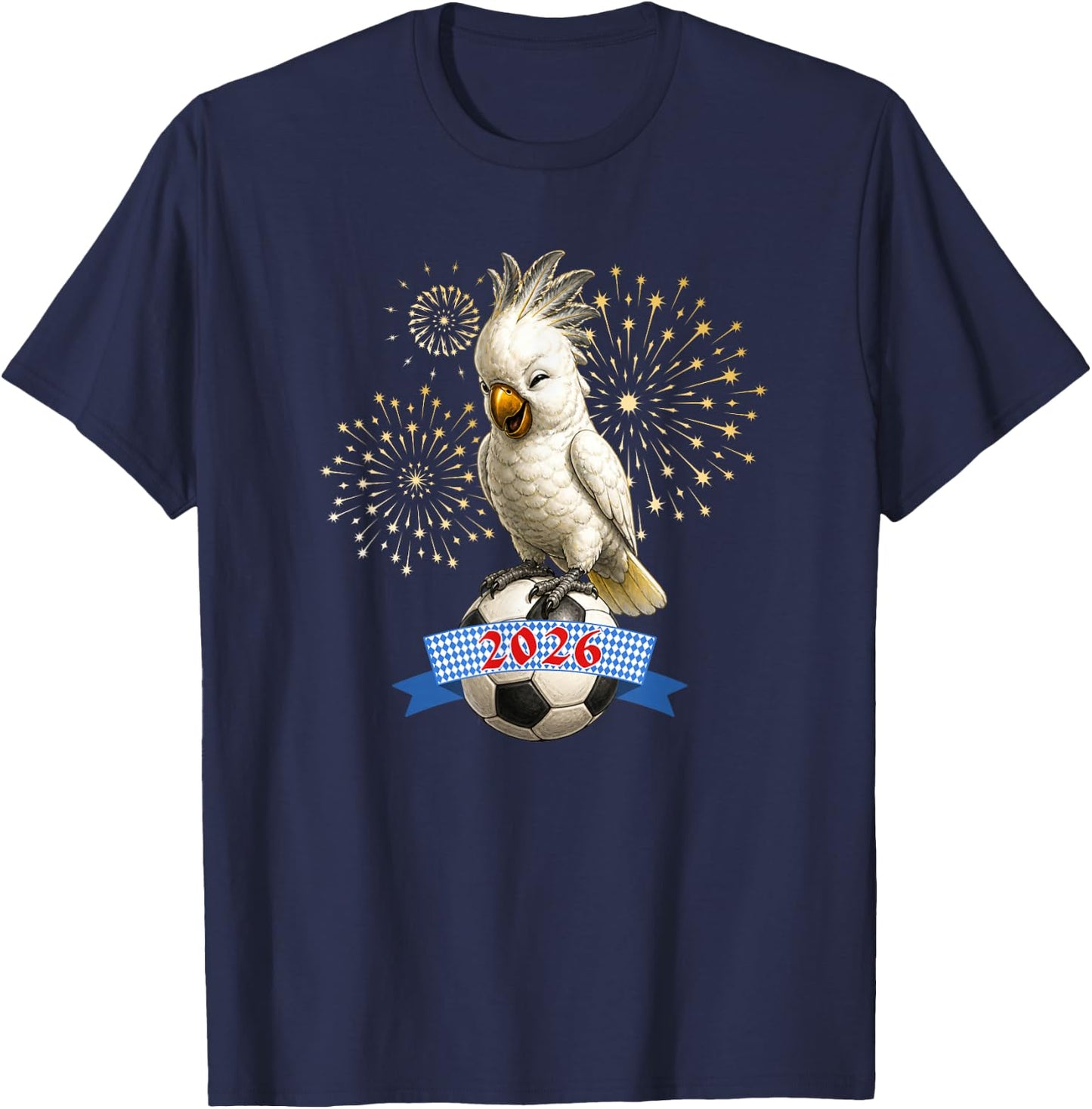 Kakadu für Bayern aus München und auch alle Anderen T-Shirt - T-Shirt | Navy