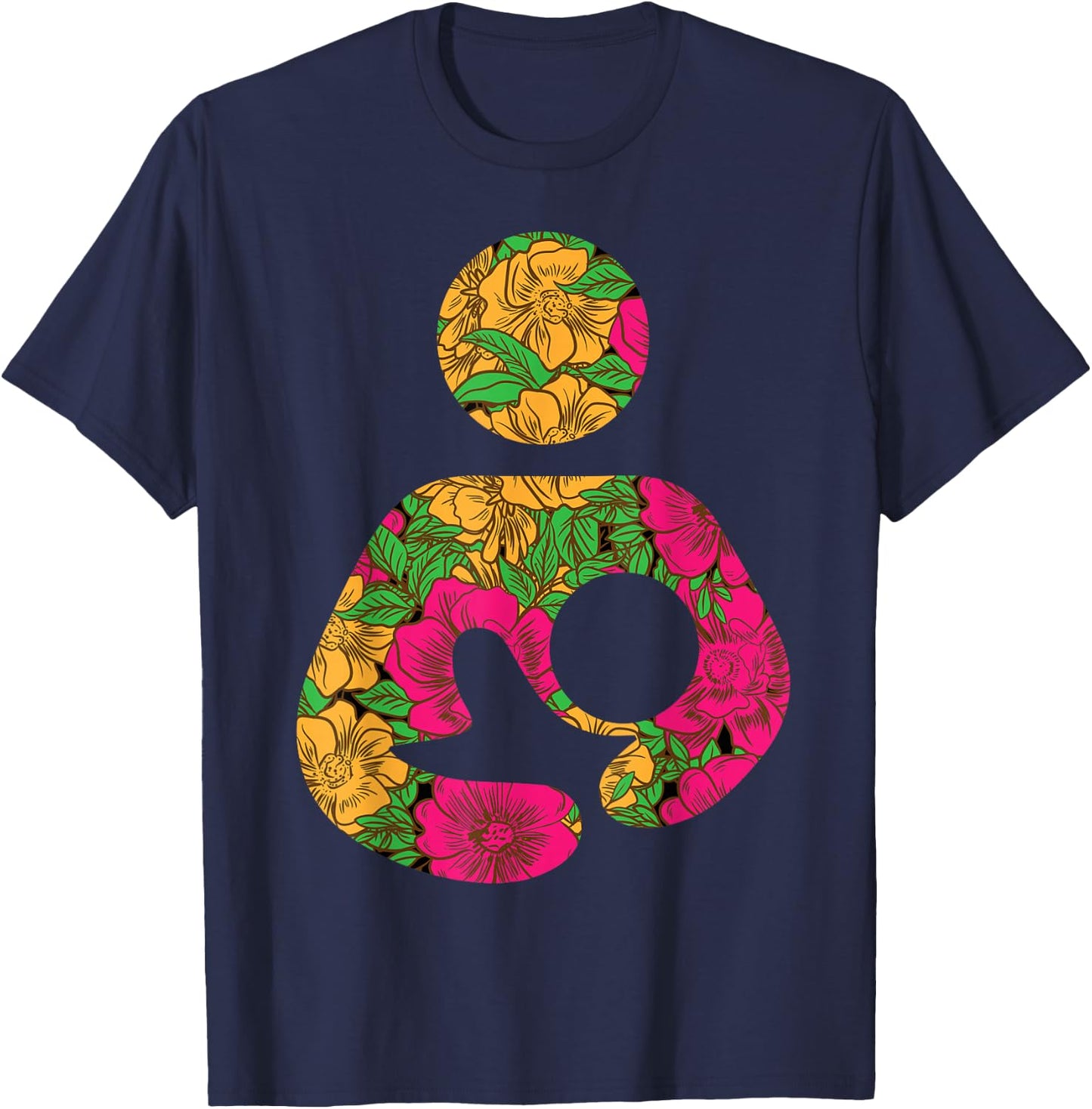 Breastfeeding Awareness Progress Breast Milk Lactation Mom T-Shirt - T-Shirt | Navy