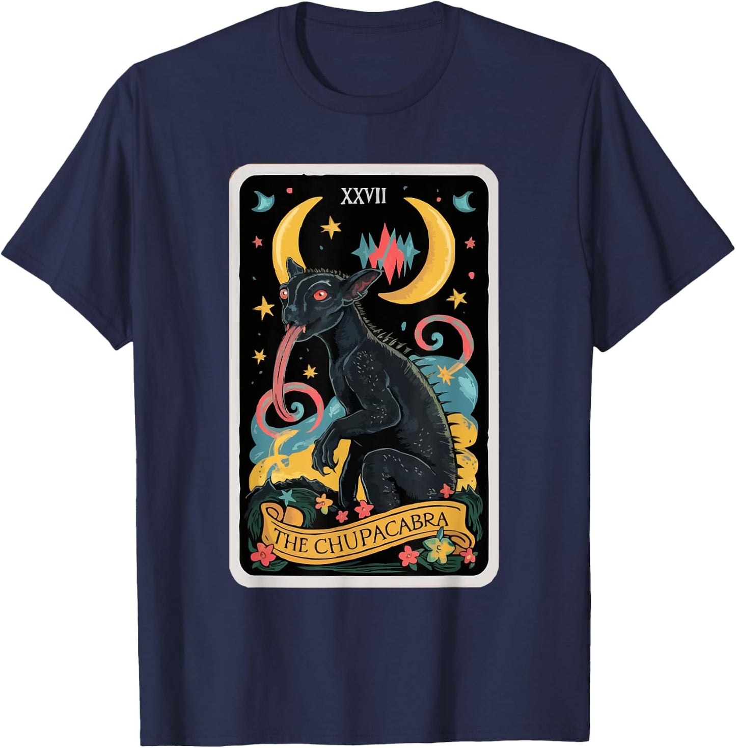 Chupacabra Legendary Creature Mythical Beast Cryptozoology T-Shirt - T-Shirt | Navy
