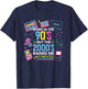 Born in the 90s, but the 2000 years made me revive the retro style , Black, S T-Shirt - T-Shirt | Navy