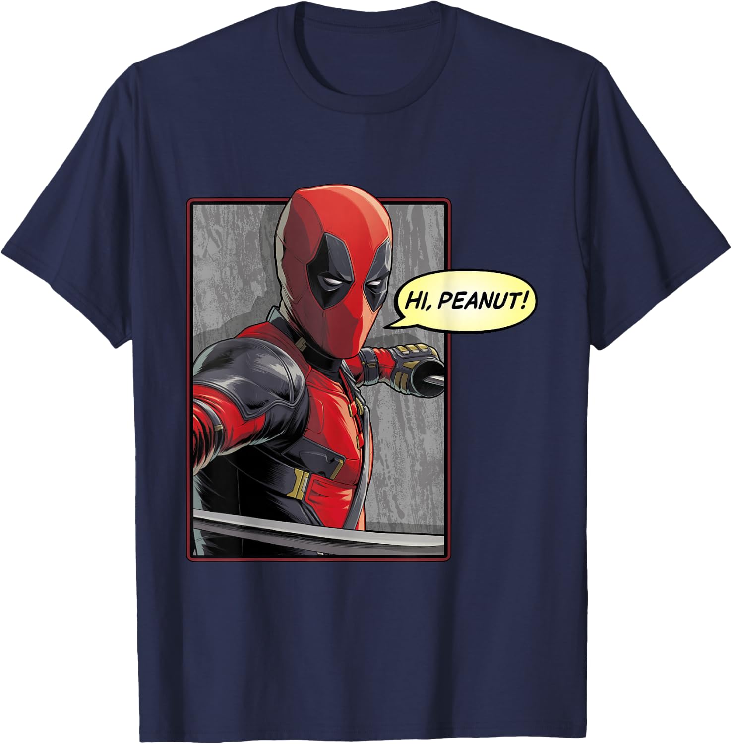 Marvel Studios Deadpool & Wolverine Deadpool Hi Peanut T-Shirt - T-Shirt | Navy