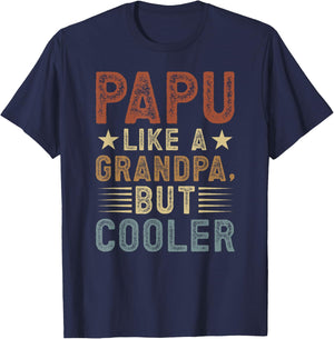 Papu Grandpa Definition Papu Grandfather T-Shirt - T-Shirt | Navy