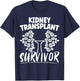 Kidney Transplant Survivor Organ Recipient Transplant Tough T-Shirt - T-Shirt | Navy