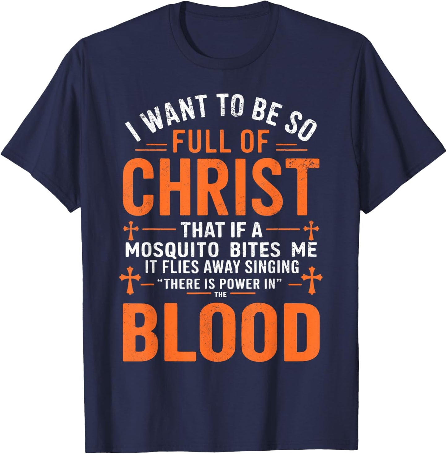 Christian Religious Servant Of God Faithful Jesus Funny T-Shirt - T-Shirt | Navy