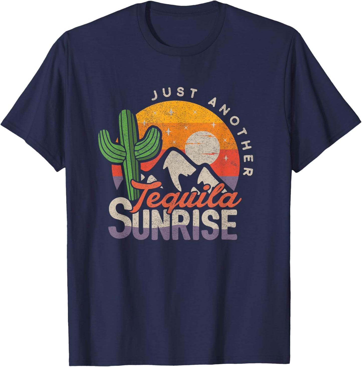 Tequila Lover Shirt Just Another Tequila Sunrise Summer Women T-Shirt - T-Shirt | Navy