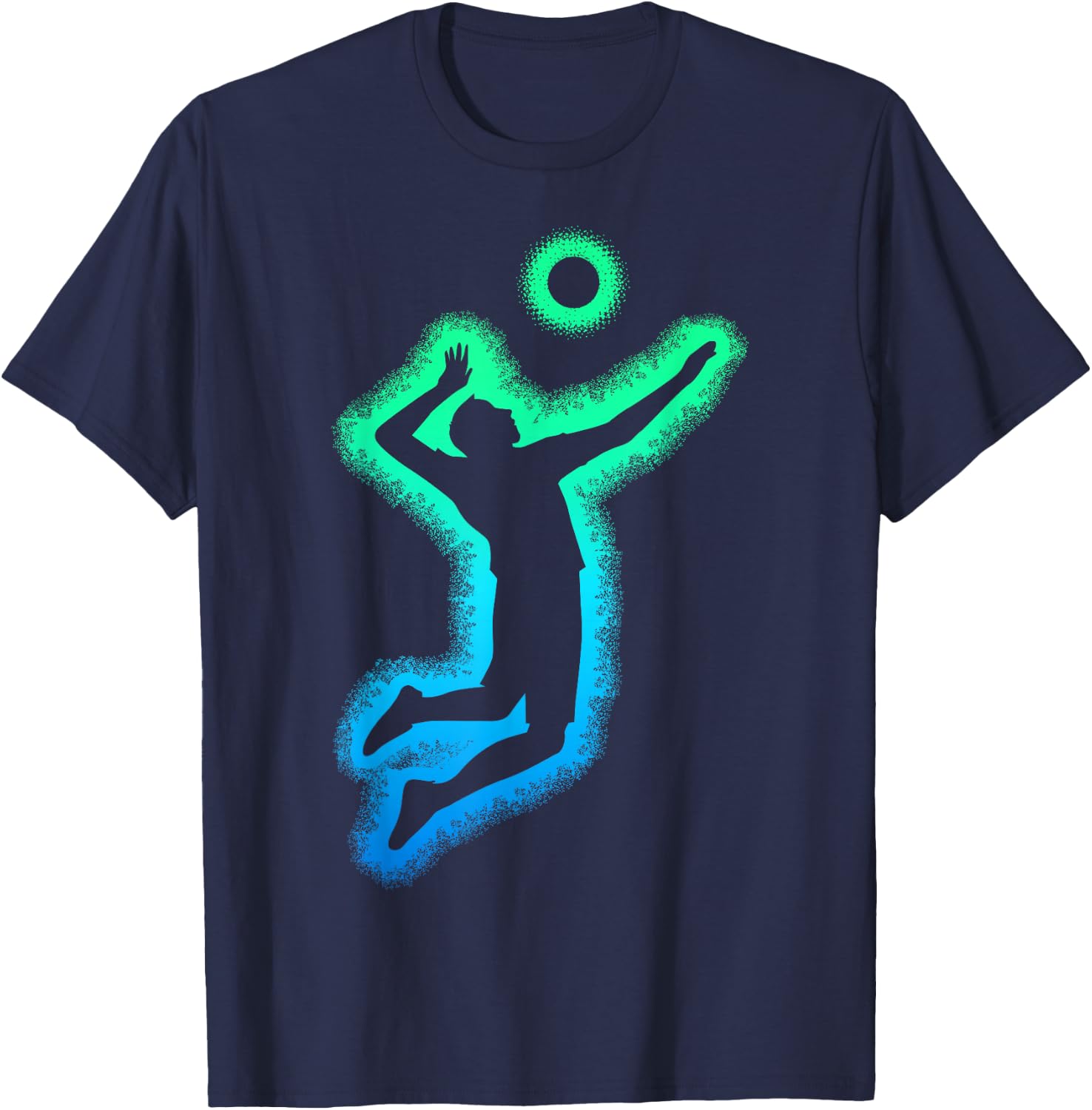 Volleyball Volleyball Kids Man , Black, S T-Shirt - T-Shirt | Navy