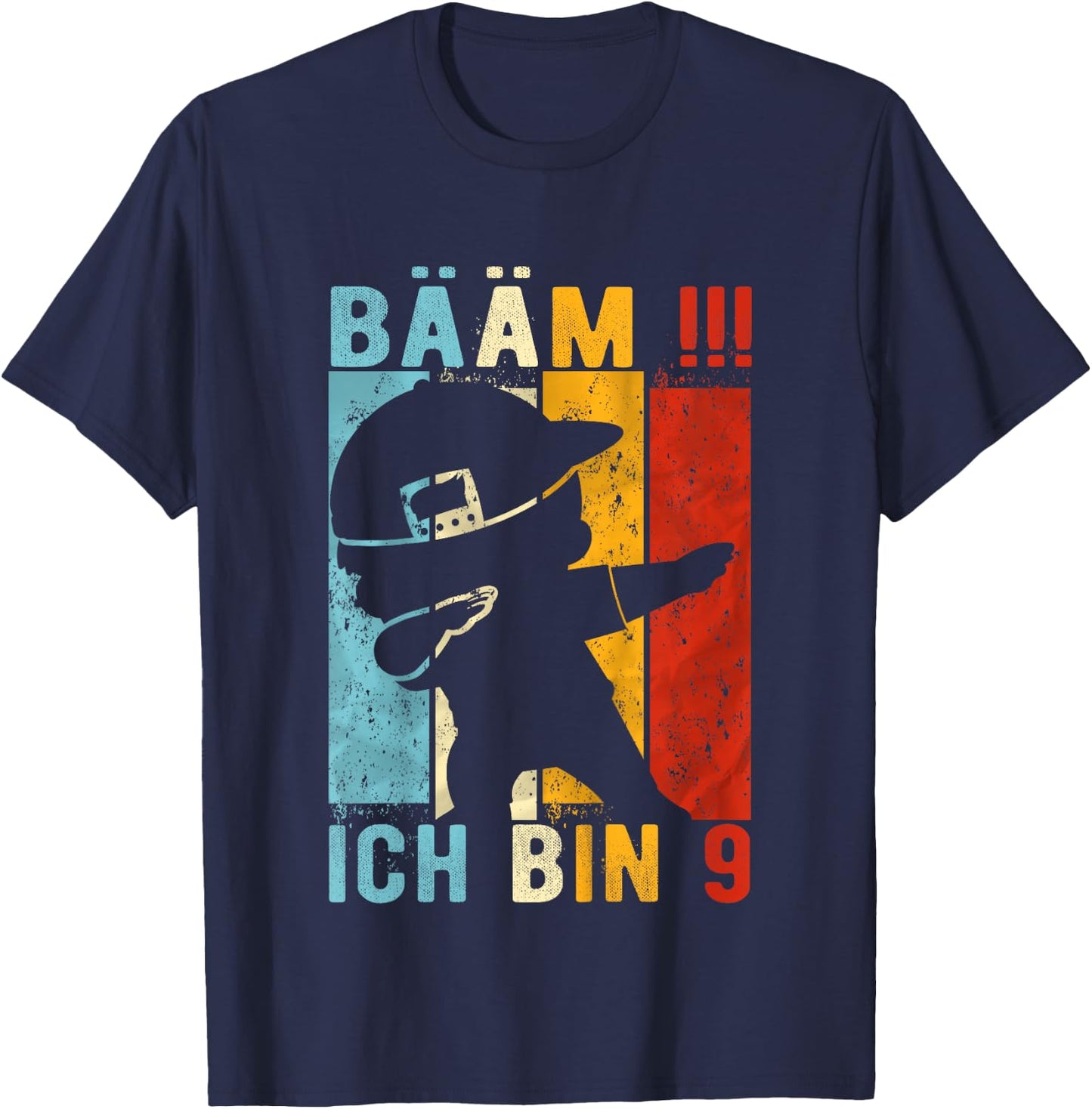 Children's Dabbing Birthday 9 Years Boy Gift 9 Boys , black T-Shirt - T-Shirt | Navy