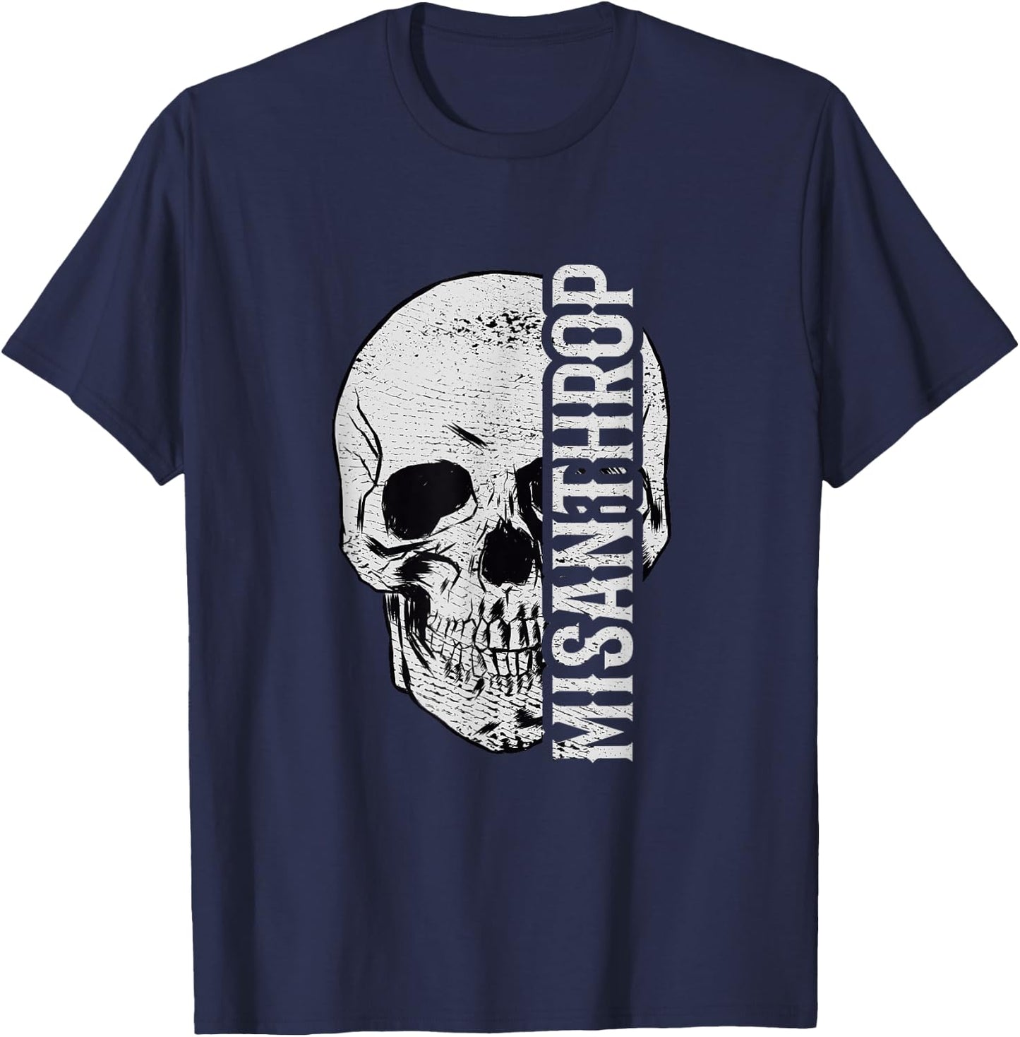Provokantes Misanthrop Menschenhasser T-Shirt - T-Shirt | Navy