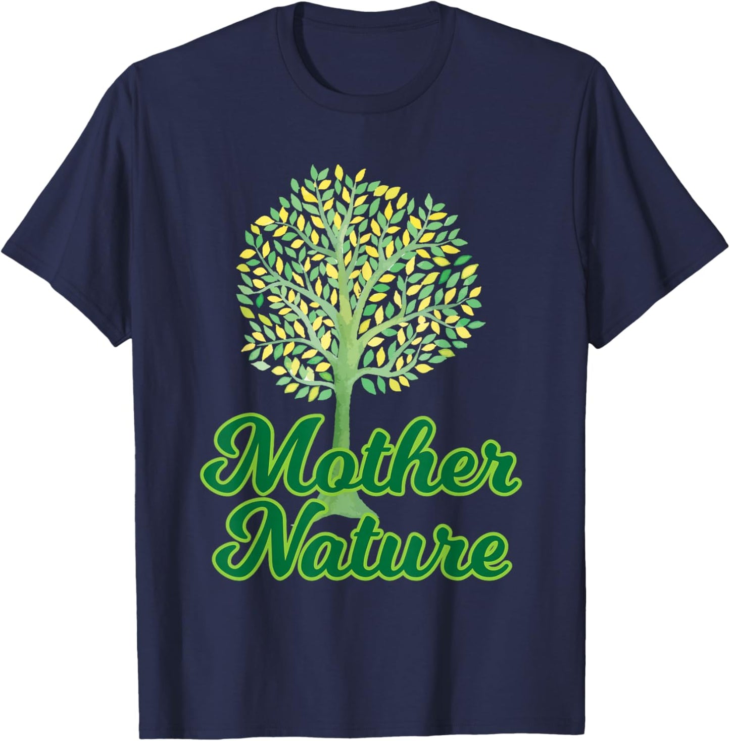 Mother Nature Tree Save The Planet Gift T-Shirt - T-Shirt | Navy