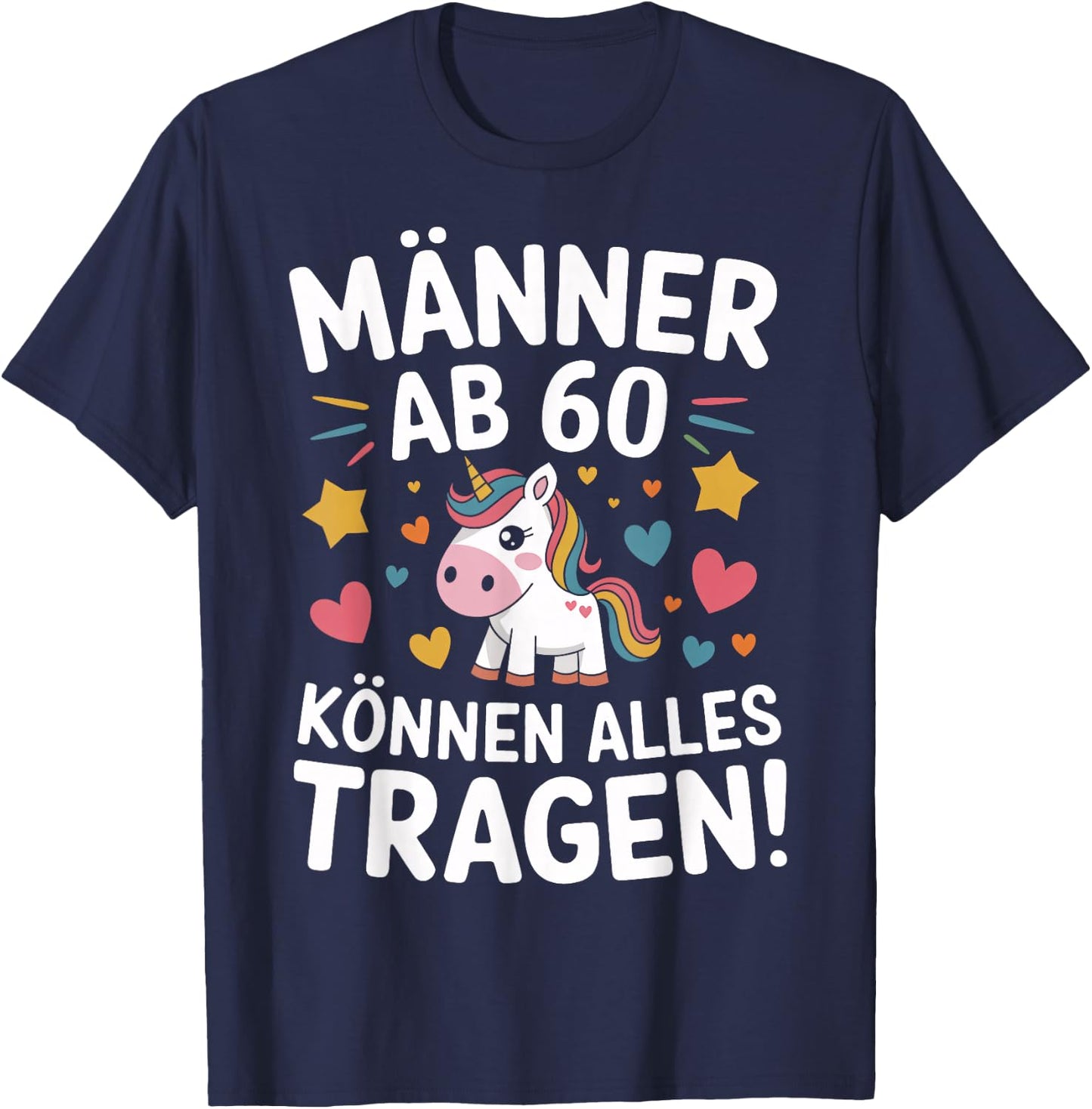 60th Birthday Man Woman 60 Years 1966 Decorative Funny Gift T-Shirt - T-Shirt | Navy