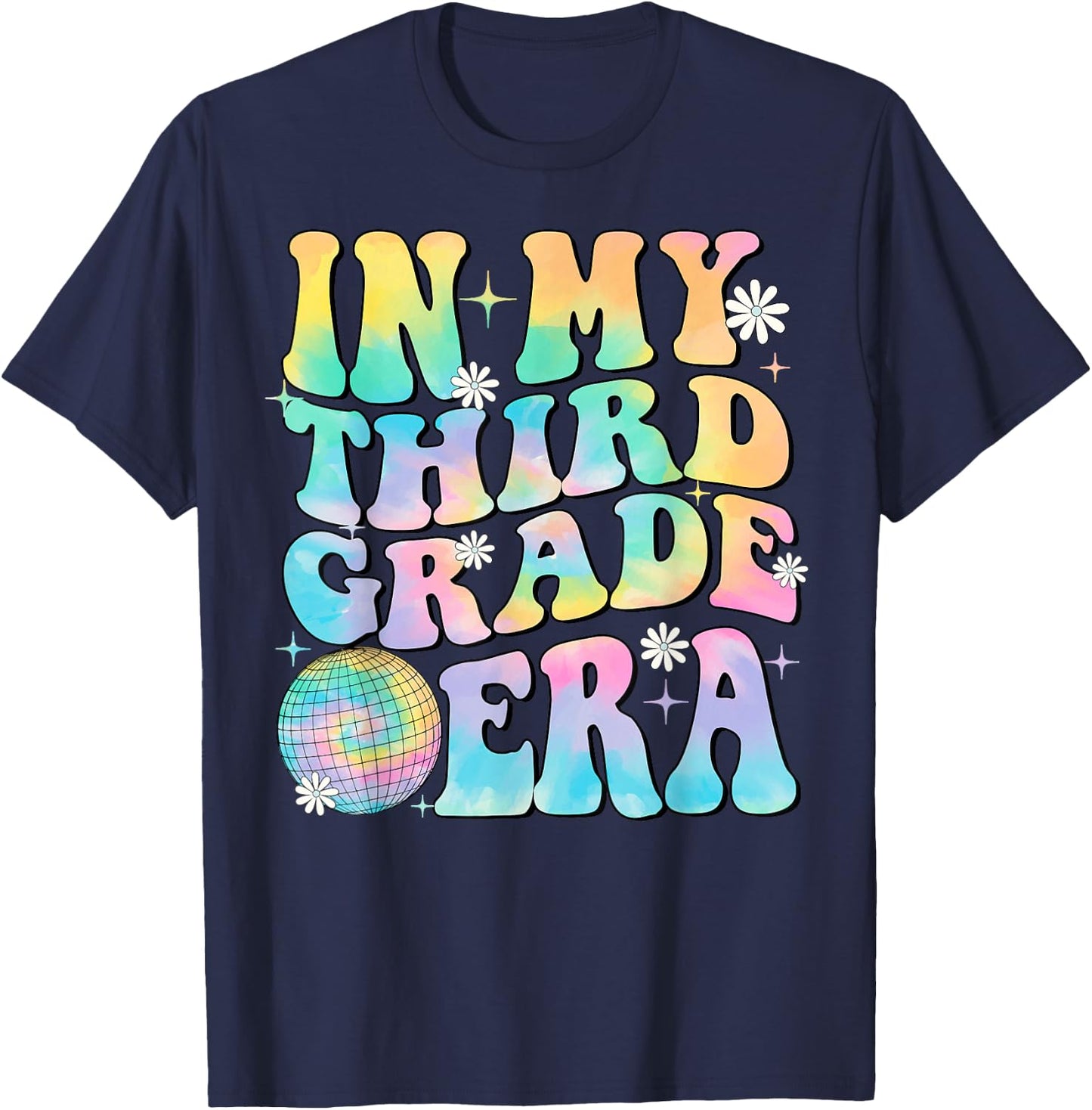 In My Third Grade Era 3rd Grade Girl Teacher Back to School T-Shirt - T-Shirt | Navy