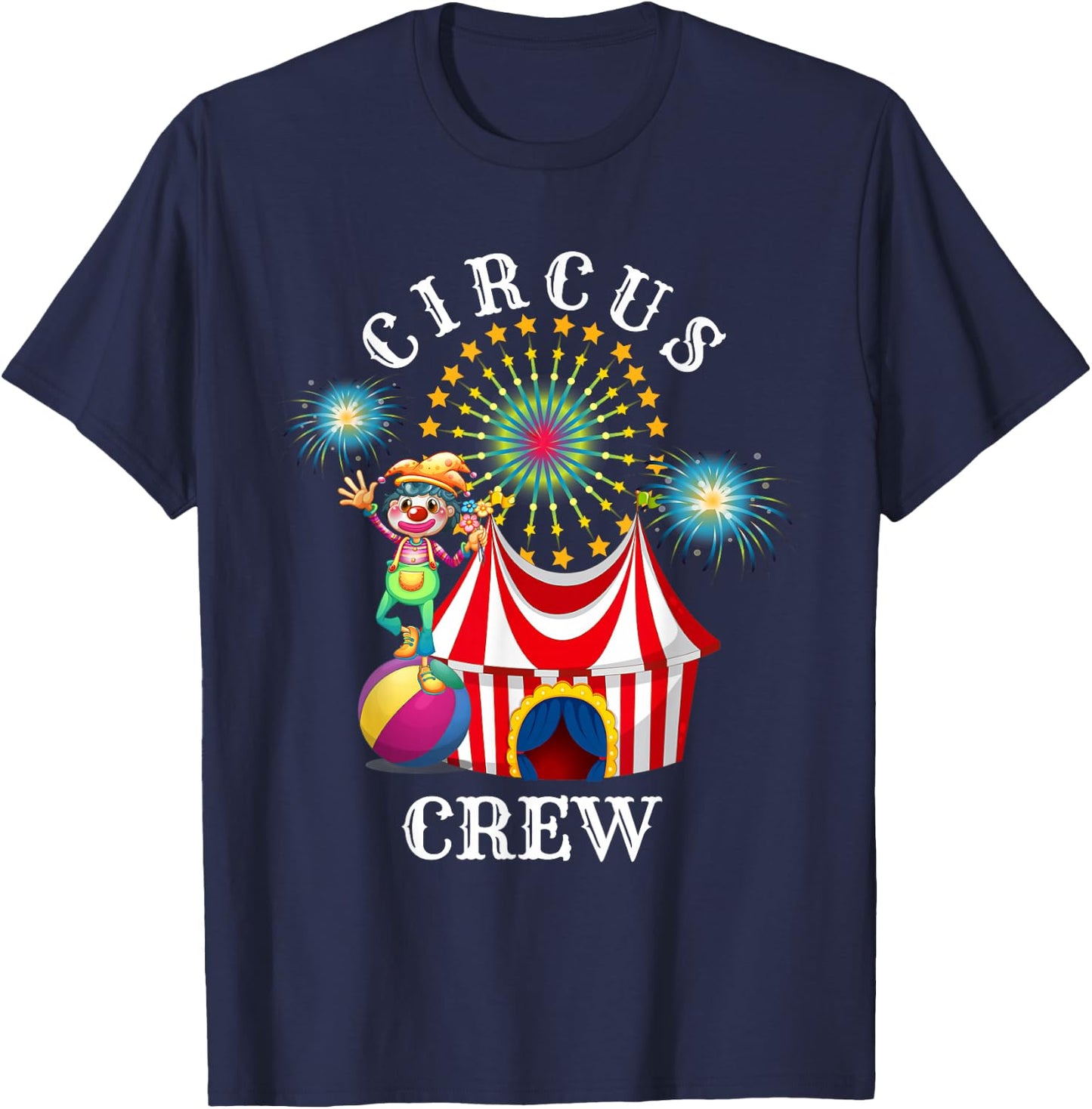 Circus Crew Funny Circus Staff Costume Circus Theme Party , black T-Shirt - T-Shirt | Navy