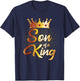 Son of a King Shirt Boys Kids Son Father Matching T-Shirt - T-Shirt | Navy