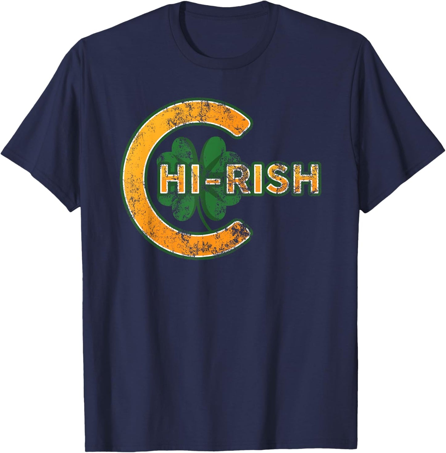 Chi-rish Chicago Saint Patricks Day T-Shirt - T-Shirt | Navy