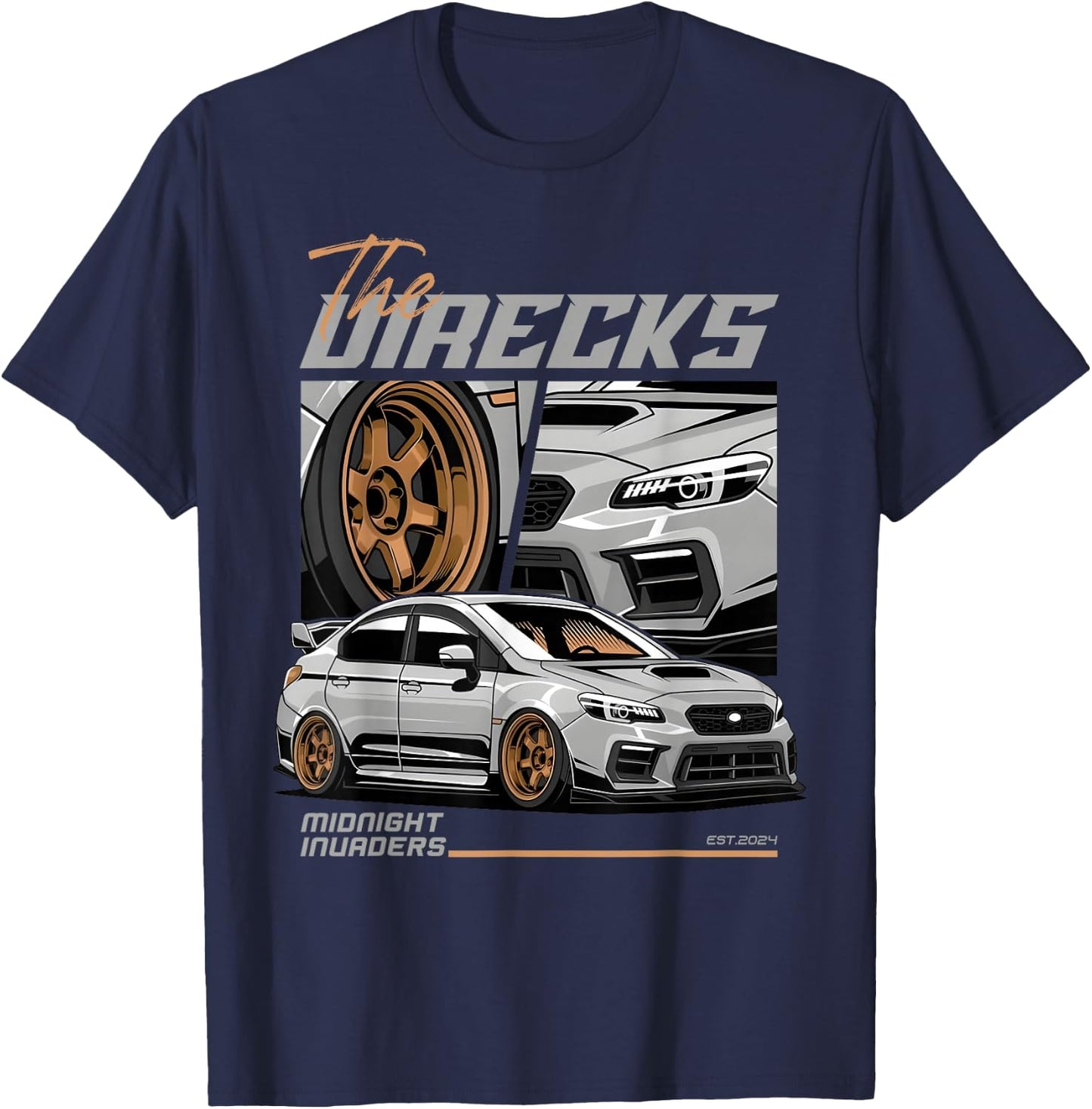 Retro Vintage Japanese Midnight JDM Ride Legendary Race Car T-Shirt - T-Shirt | Navy