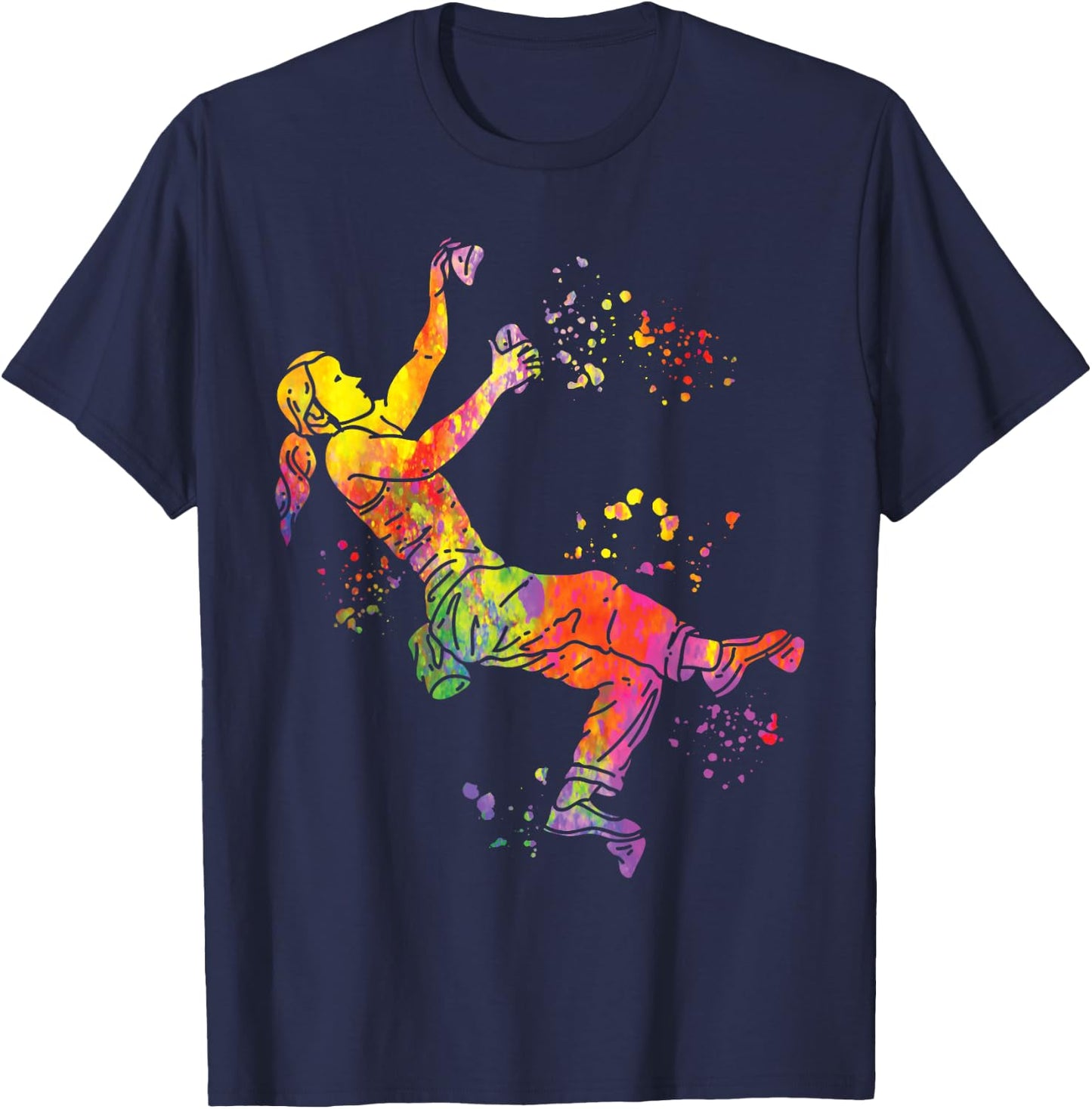 Boulderer Colorsplash Boulder Children's Bouldering T-Shirt - T-Shirt | Navy