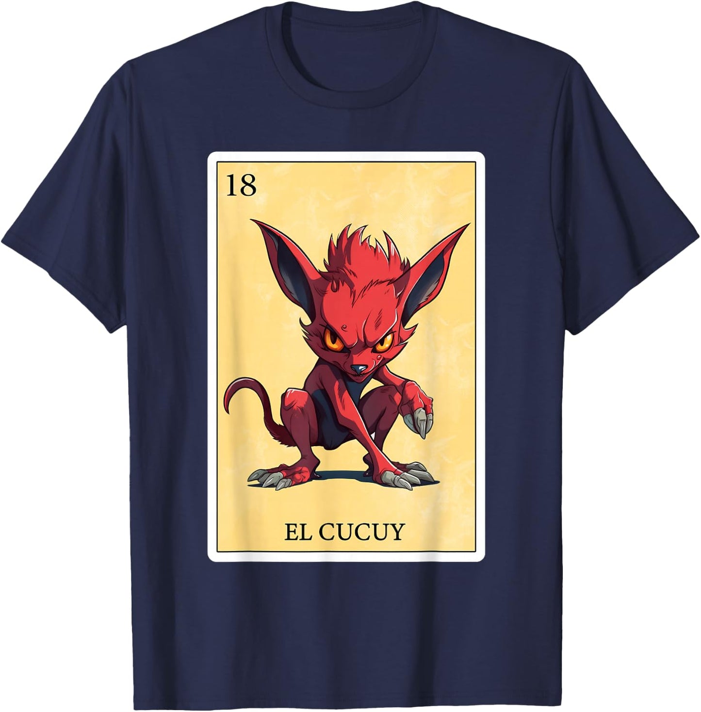 Funny Spanish-Mexican Bingo Gifts - El Cucuy T-Shirt - T-Shirt | Navy