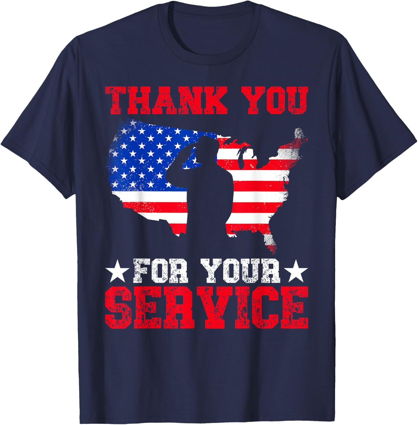 Thank You for Your Service T-Shirt - T-Shirt | Navy
