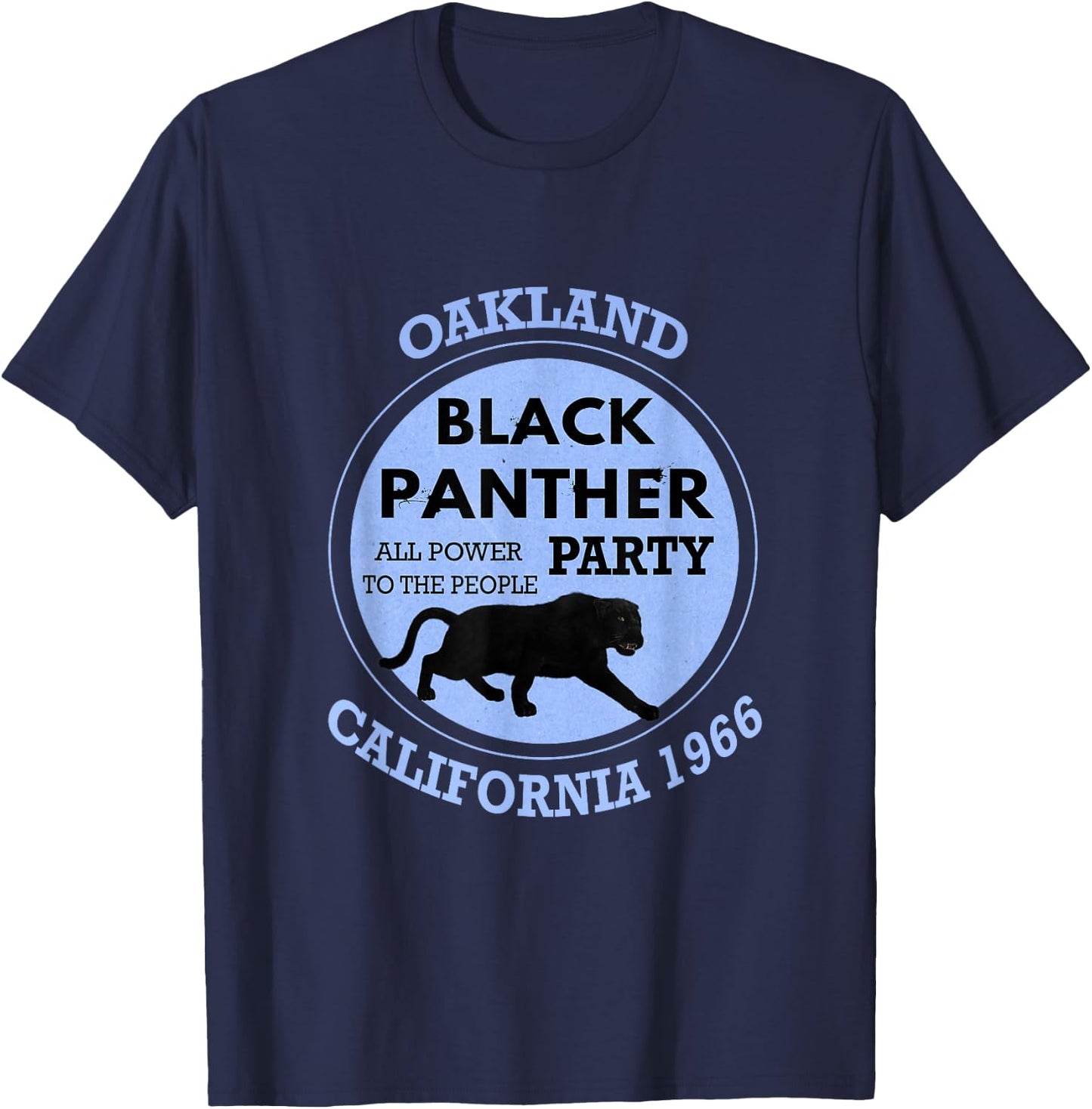 Oakland California 1966 Black Panther Party T-Shirt - T-Shirt | Navy