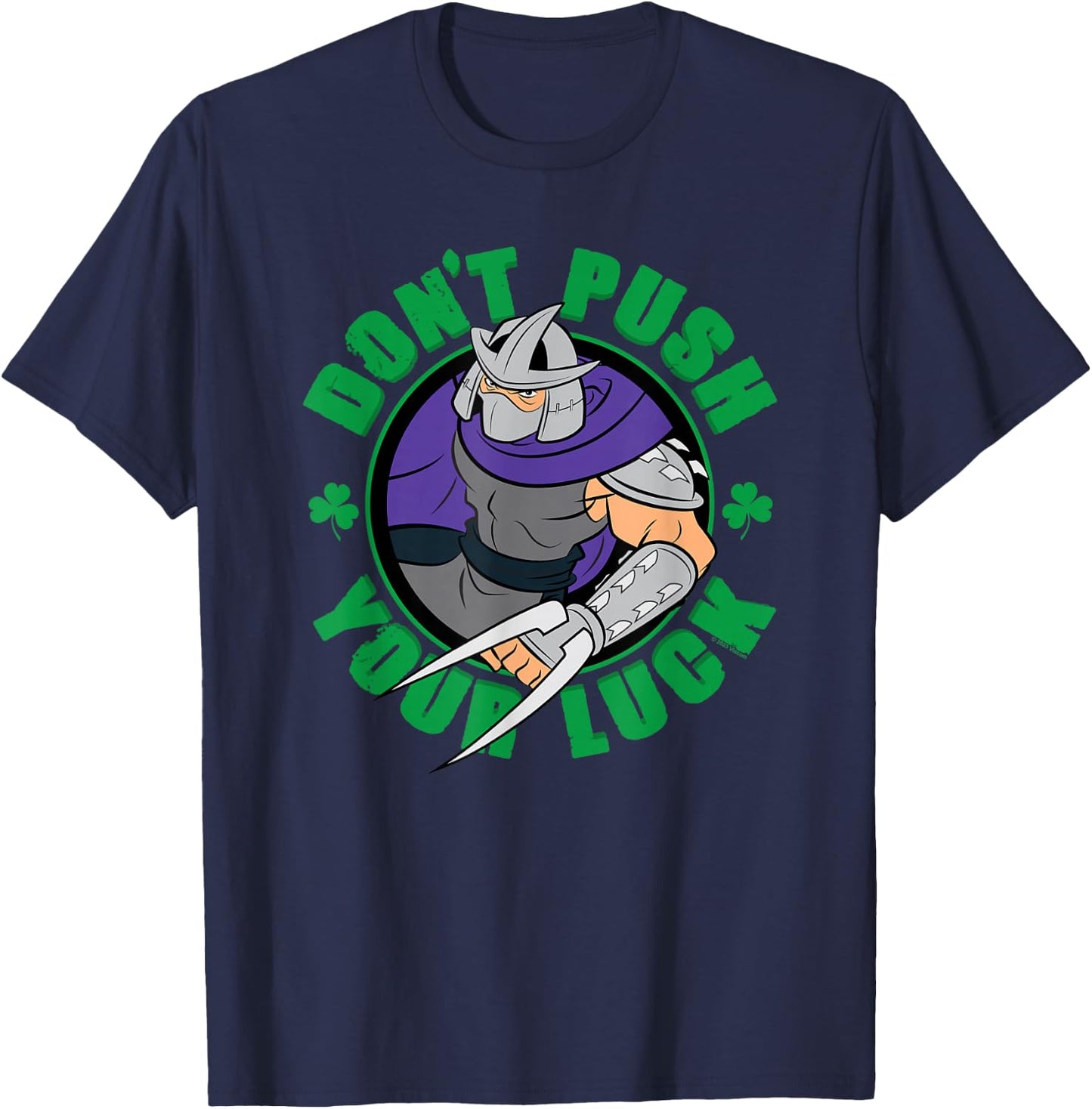 Teenage Mutant Ninja Turtles St. Patrick's Day Shredder Luck T-Shirt - T-Shirt | Navy