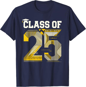 Class Of 2025 Shirt Graduation Senior High School College T-Shirt - T-Shirt | Navy
