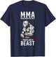 MMA Train Like A Beast - Cage Fighter Free Fighting T-Shirt - T-Shirt | Navy