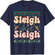 Sleigh Girl Sleigh Christmas Ugly Sweater Christmas T-Shirt - T-Shirt | Navy