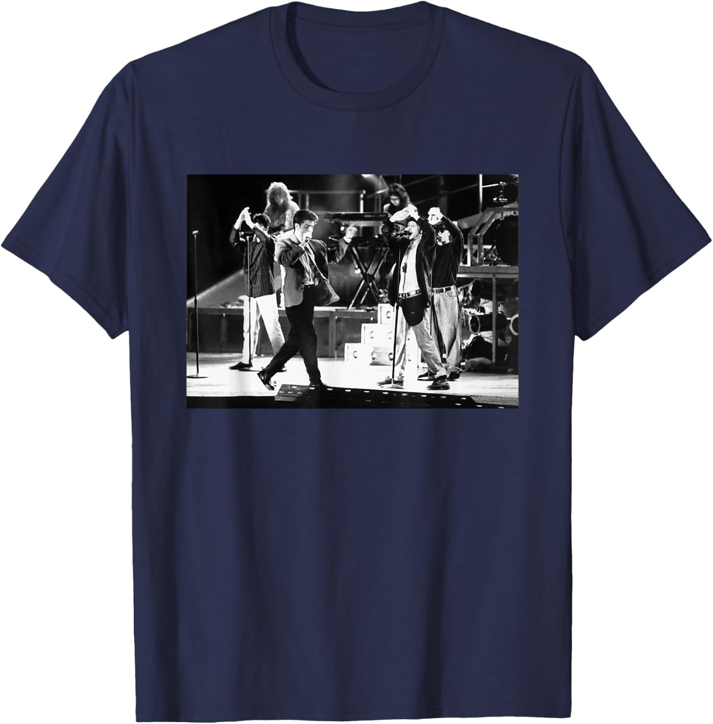 New Kids on The Block No More Games 1991 Tour T-Shirt - T-Shirt | Navy