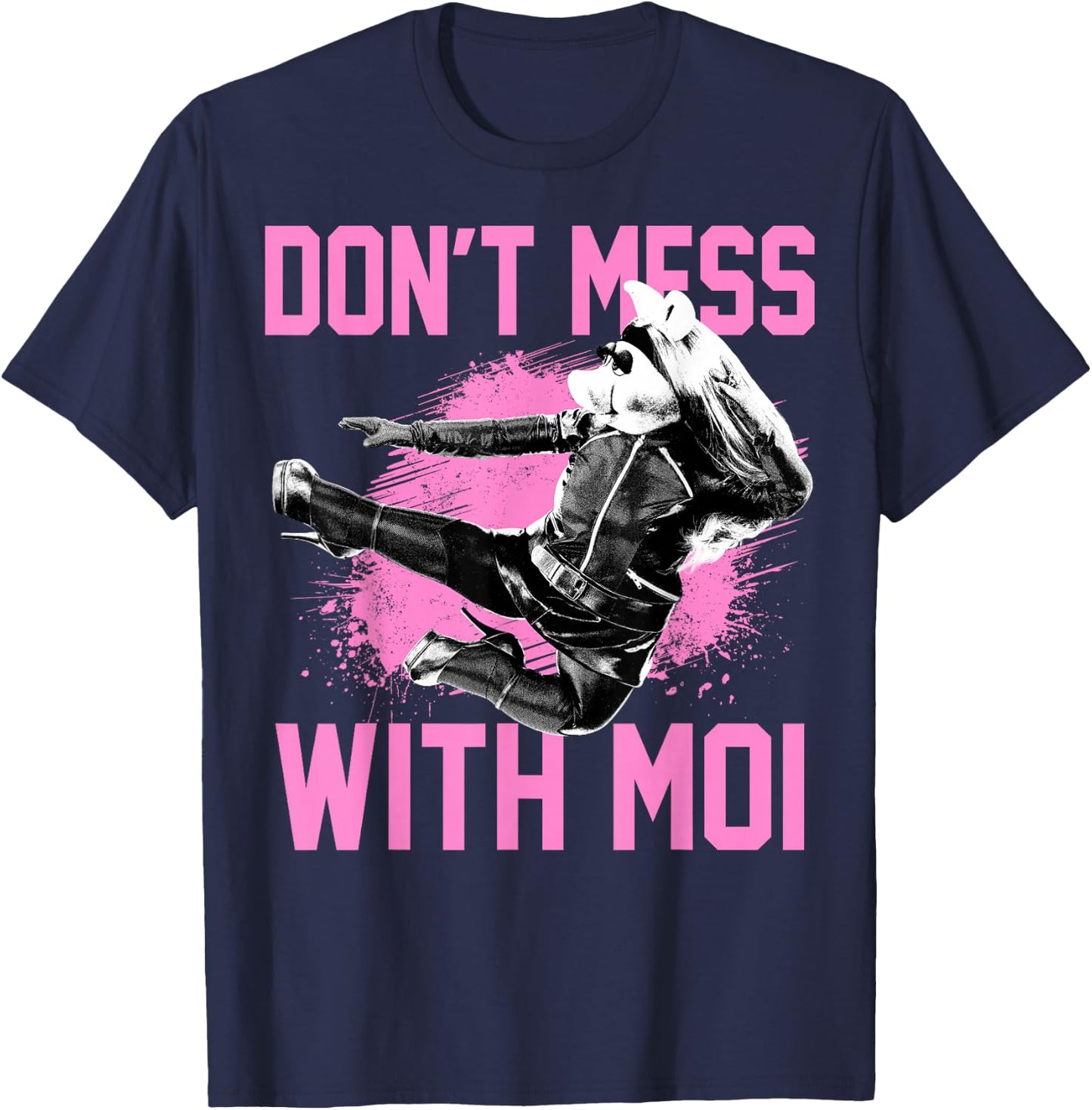 Disney The Muppets Miss Piggy Don't Mess with Moi Small T-Shirt - T-Shirt | Navy