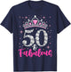 50 And Fabulous 1969 50Th Birthday T-Shirt - T-Shirt | Navy