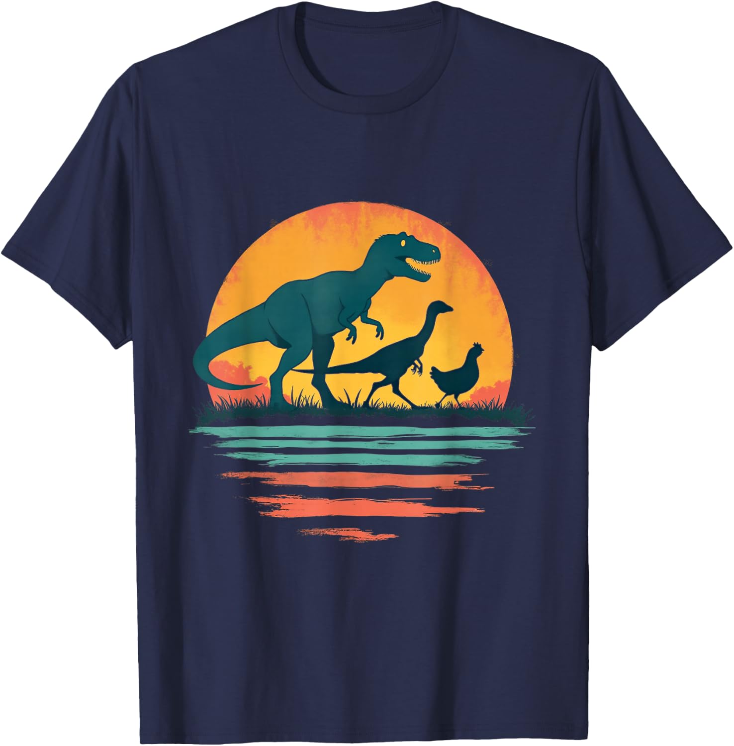 Dinosaur Evolution T-Shirt - T-Shirt | Navy