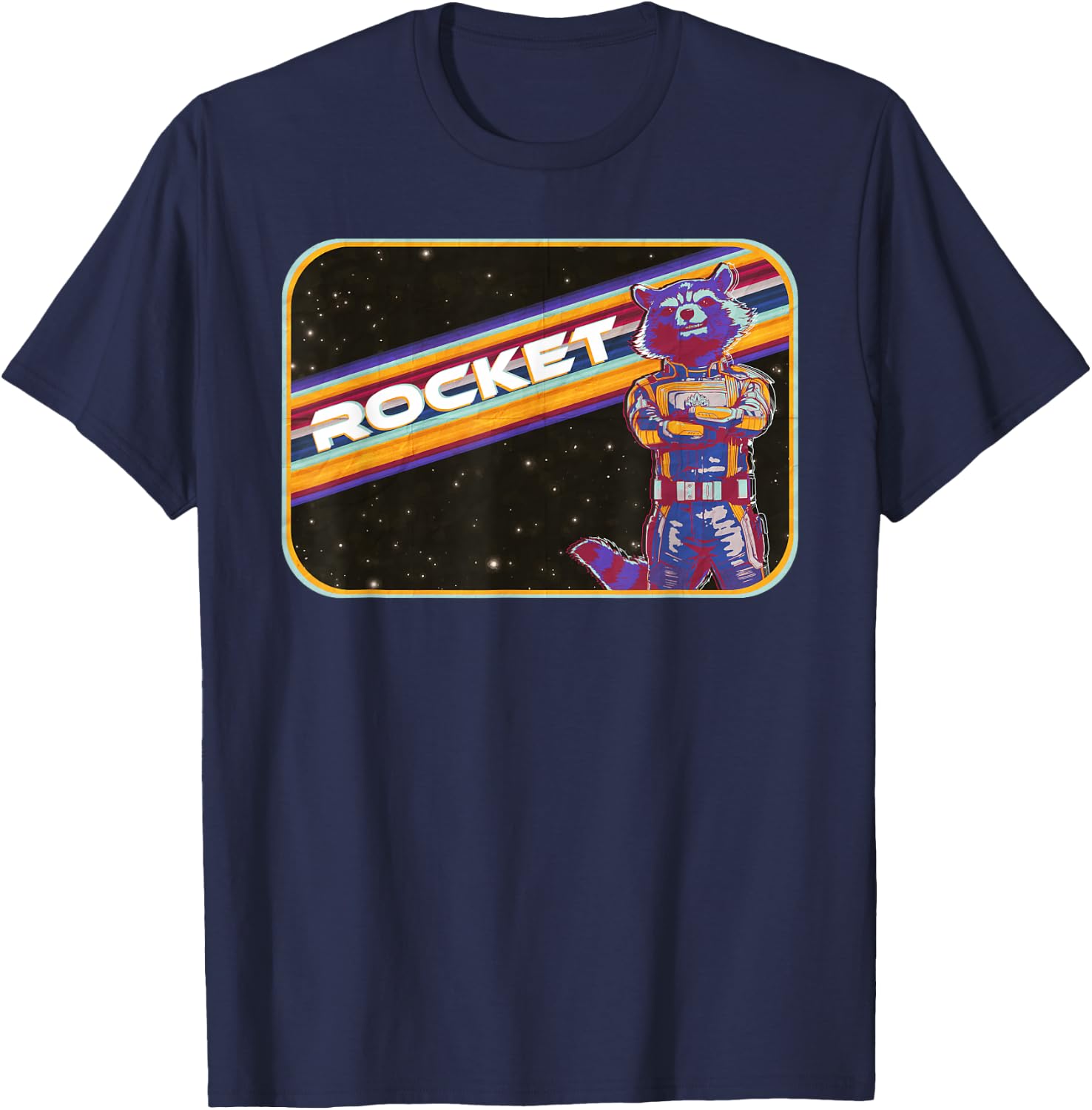 Guardians Of The Galaxy Rocket , black T-Shirt - T-Shirt | Navy