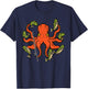 Octopus Fishing Funny Angling Fiaherman Angler Men Women Kid T-Shirt - T-Shirt | Navy