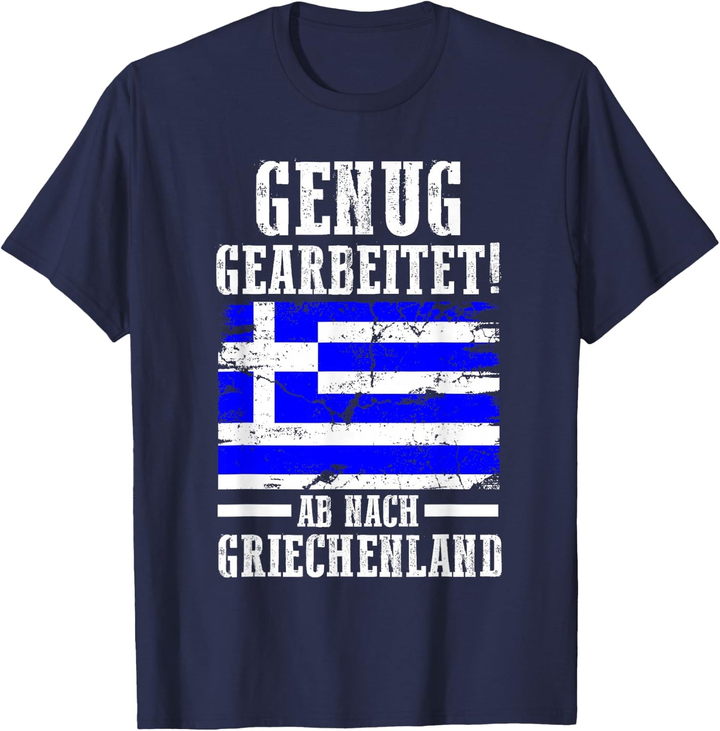Holiday Greek Greece , black, s T-Shirt - T-Shirt | Navy
