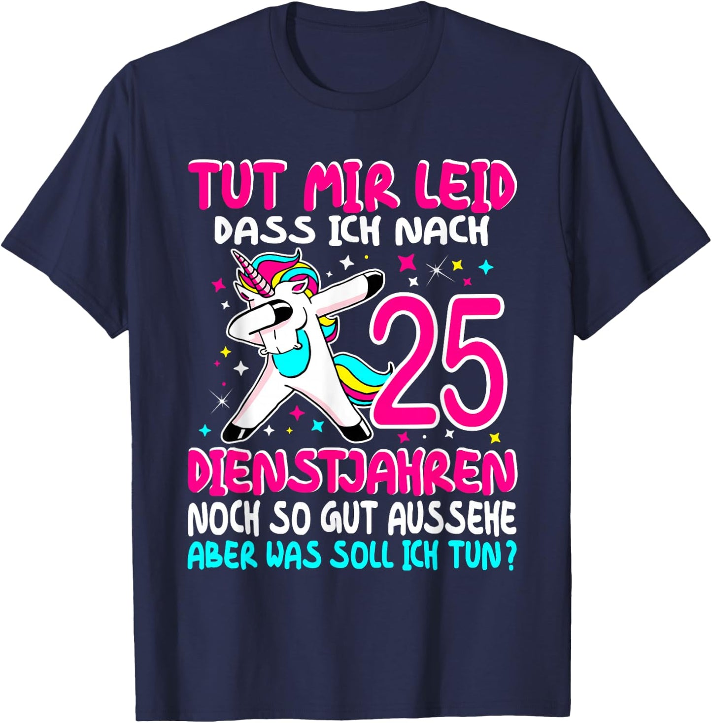 25 Jähriges Dienstjubiläum Jubiläum Firmenjubiläum 25 Jahre T-Shirt - T-Shirt | Navy
