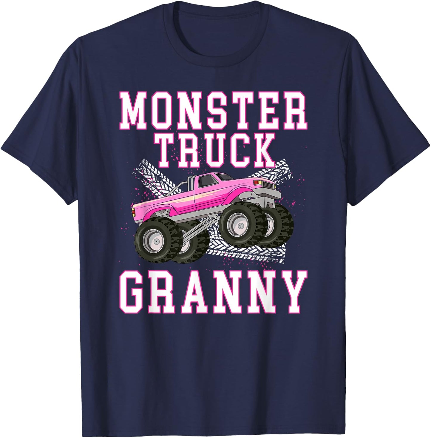 Monster Granny Monster Truck Granny Grandma T-Shirt - T-Shirt | Navy