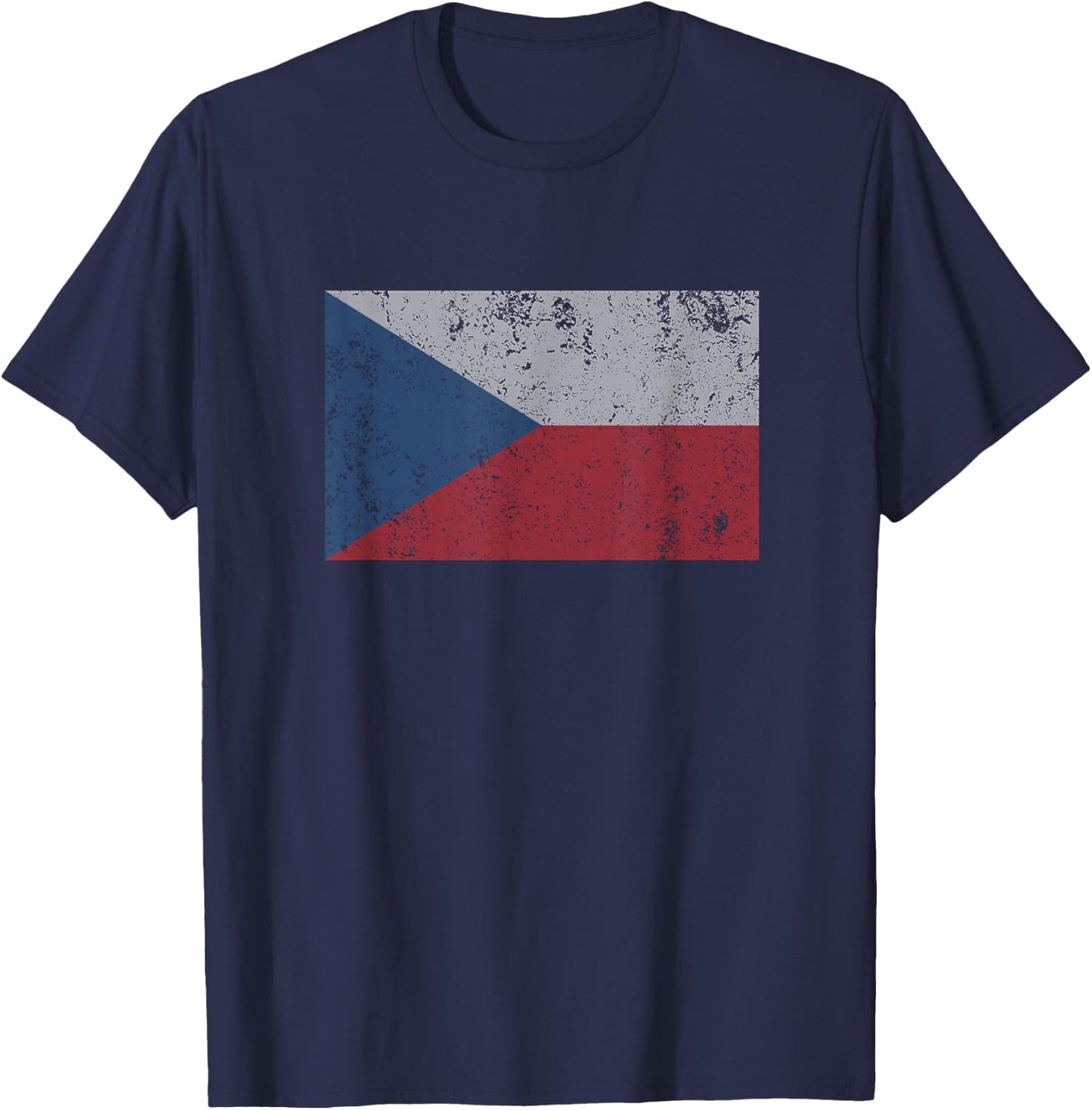 Czech Republic Flag Czechoslovakia Ceske Republiky T Shirt T-Shirt - T-Shirt | Navy