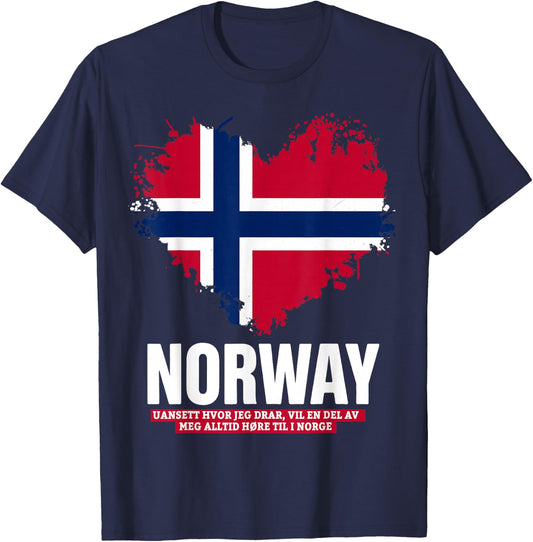 Norway Flag Outfit Idea for Kids & Norge Norwegian Roots T-Shirt - T-Shirt | Navy