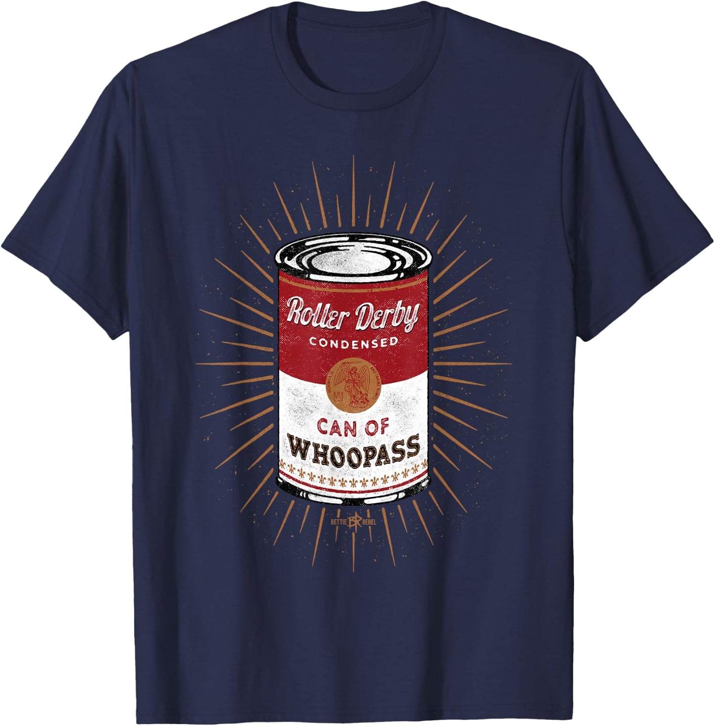 Roller Derby Can of Whoopass shirt T-Shirt - T-Shirt | Navy