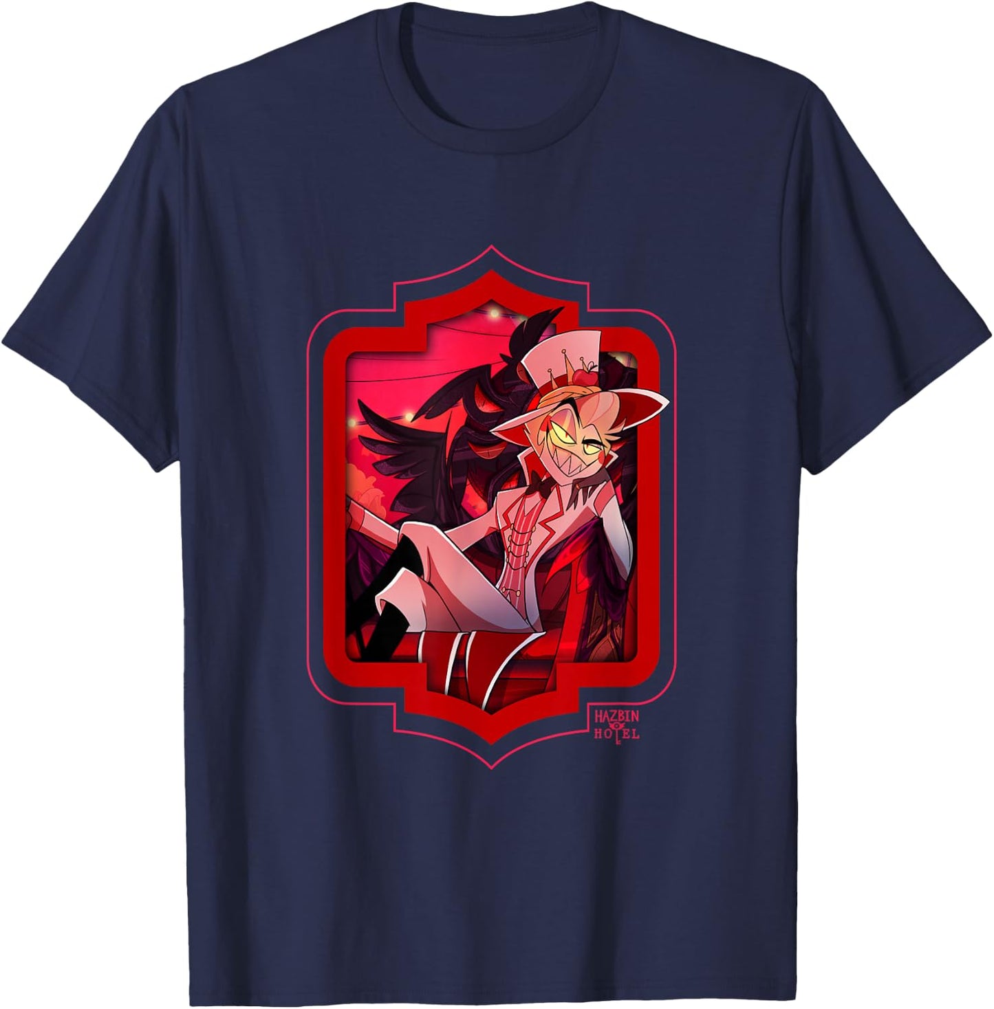 Hazbin Hotel - Lucifer , black T-Shirt - T-Shirt | Navy