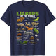 Lizard Shirt Lizards Animal of the World Reptile Herpetology T-Shirt - T-Shirt | Navy