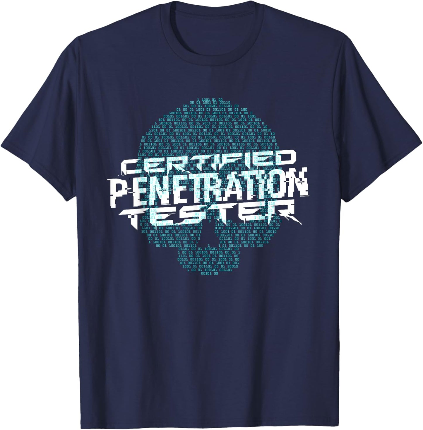 Hacker Ethical Hacker Ethical Hacker Certified Ethical Hacker , Black, S T-Shirt - T-Shirt | Navy