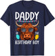 Daddy Of The Birthday Boy Highland Cow T-Shirt - T-Shirt | Navy